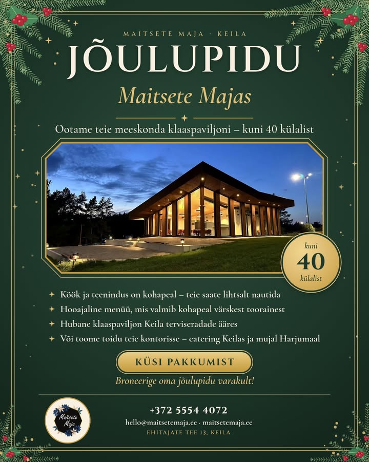 Jõulupidu terviseradade ääres